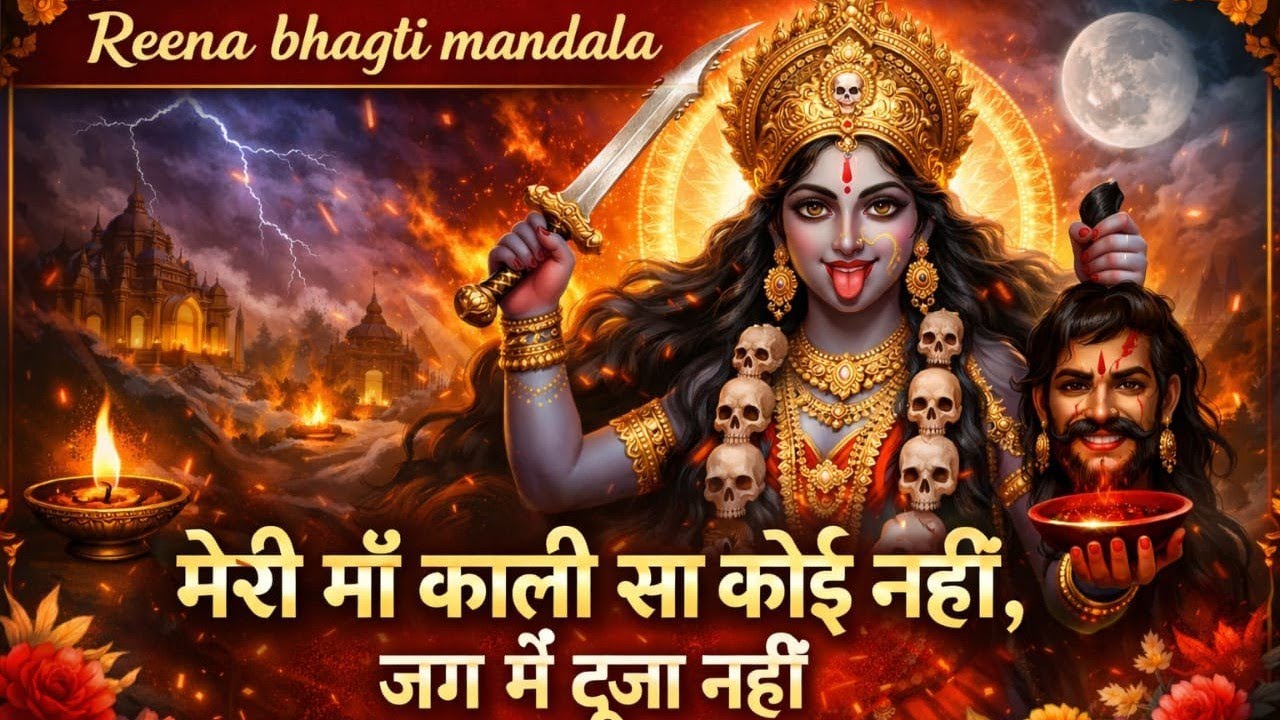 भक्त की पुकार पर रण में उतरी माँ काली 🖤 | Bhayanak Kali Mata 16D DJ Remix Bhajan