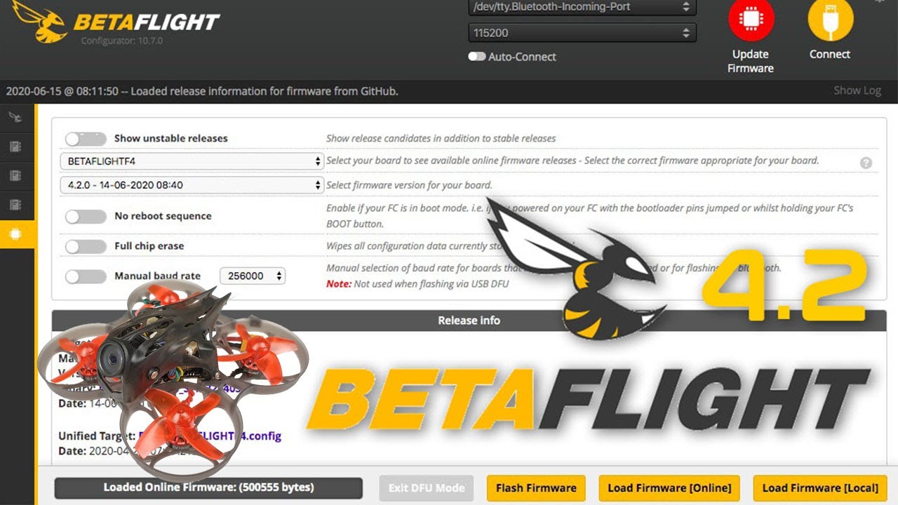 BetaFlight 4.2 Full Setup and Test for TinyWhoop (for Beginners)