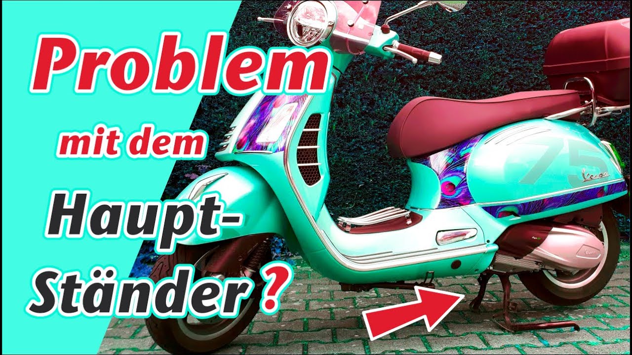 Vespa GTS - Einfach auf den Hauptständer