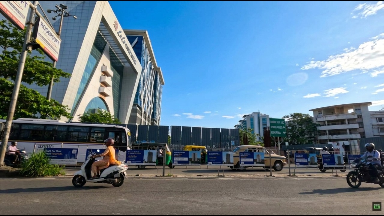 Driving Through InfoPark Kochi 🇮🇳 | Lulu Twin Tower &Cyber Tower & SmartCity Area, Kochi | 4K 60 FPS