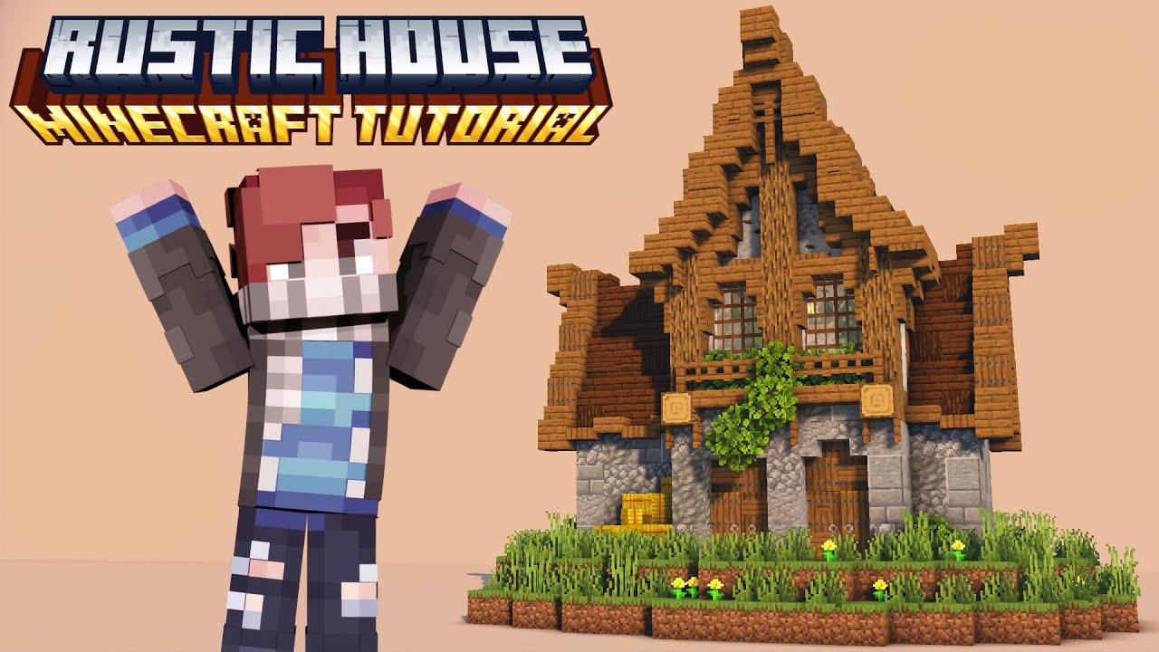 #minecraft  Rustic House | Let's build Tutorial