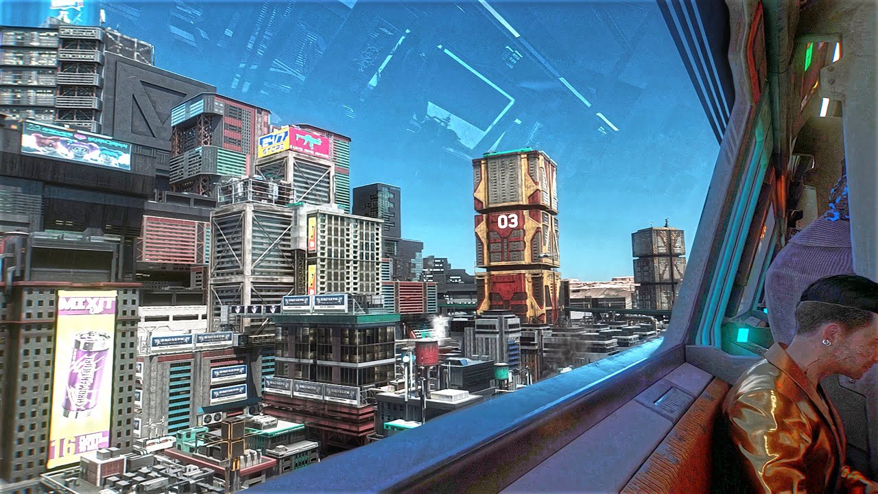 [ Cyberpunk 2077 ] Journey around the Map with NCART - Night City Metro