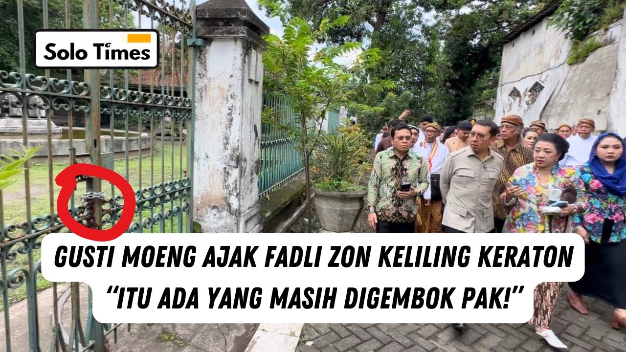 Fadli Zon Diajak Keliling Kawasan Keraton oleh Gusti Moeng & Gusti Puger!