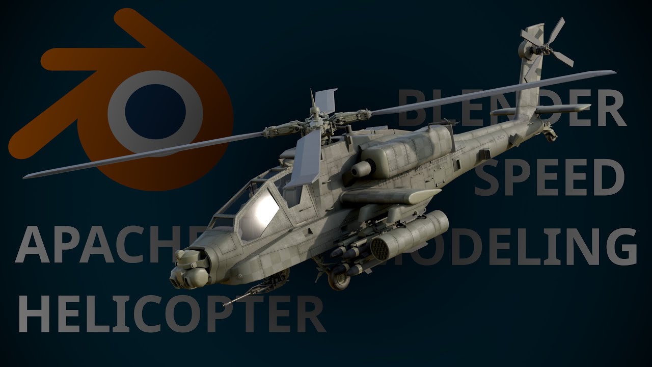Blender Speed Modeling - Apache Helicopter