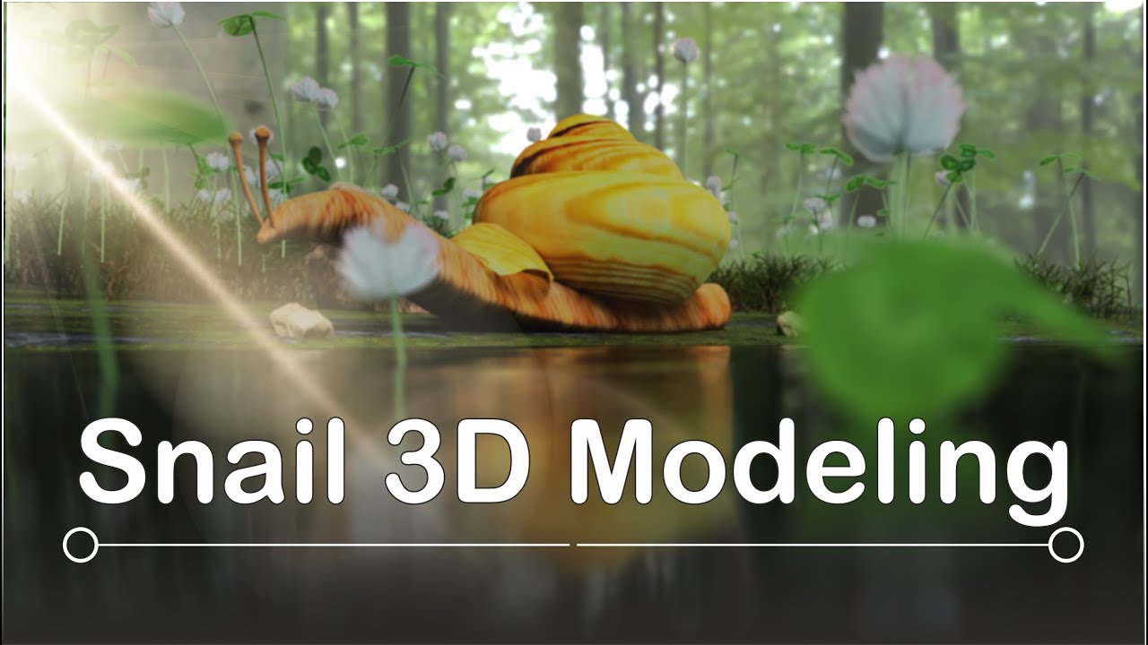 Snail 3D Modeling| 3D lighting | 3D Texturing |.