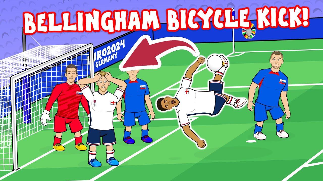 BELLINGHAM SAVES ENGLAND! (Bicycle kick vs Slovakia Euro 2024 Goals Highlights)
