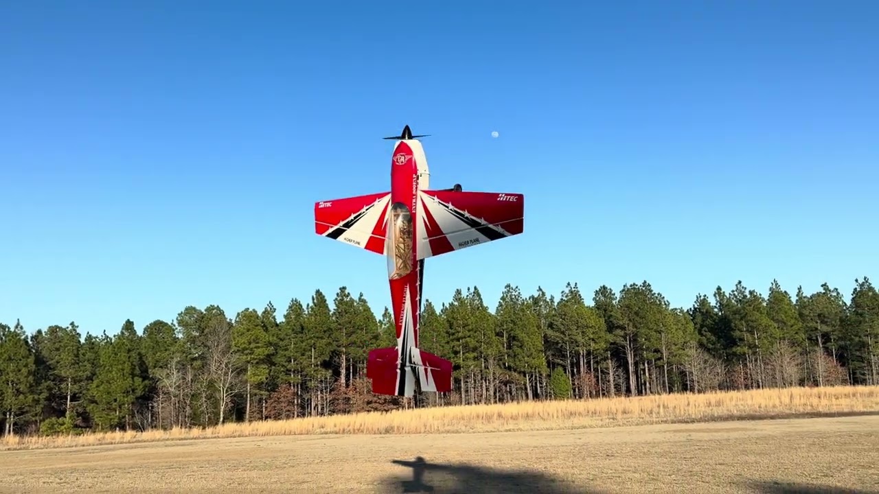 Second flight of the Extreme Flight  91 extra prototype 