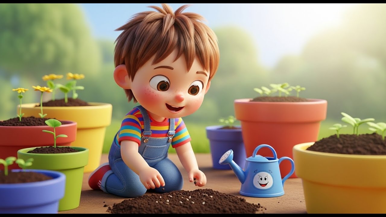 Little Garden Grow Up Song for Kids | Plants & Nature Learning Song, Most Popular Nursery Rhyme