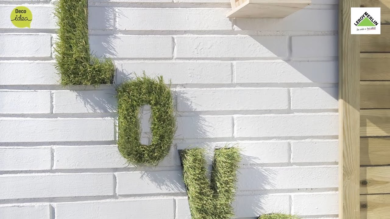 Cómo decorar una terraza con letras - LEROY MERLIN