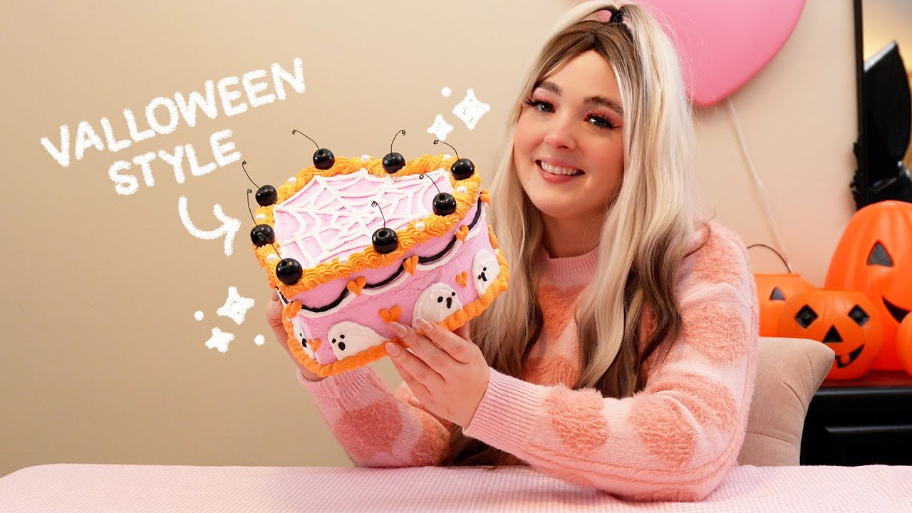 Making the fake cake of my dreams! (its pink and spooky)