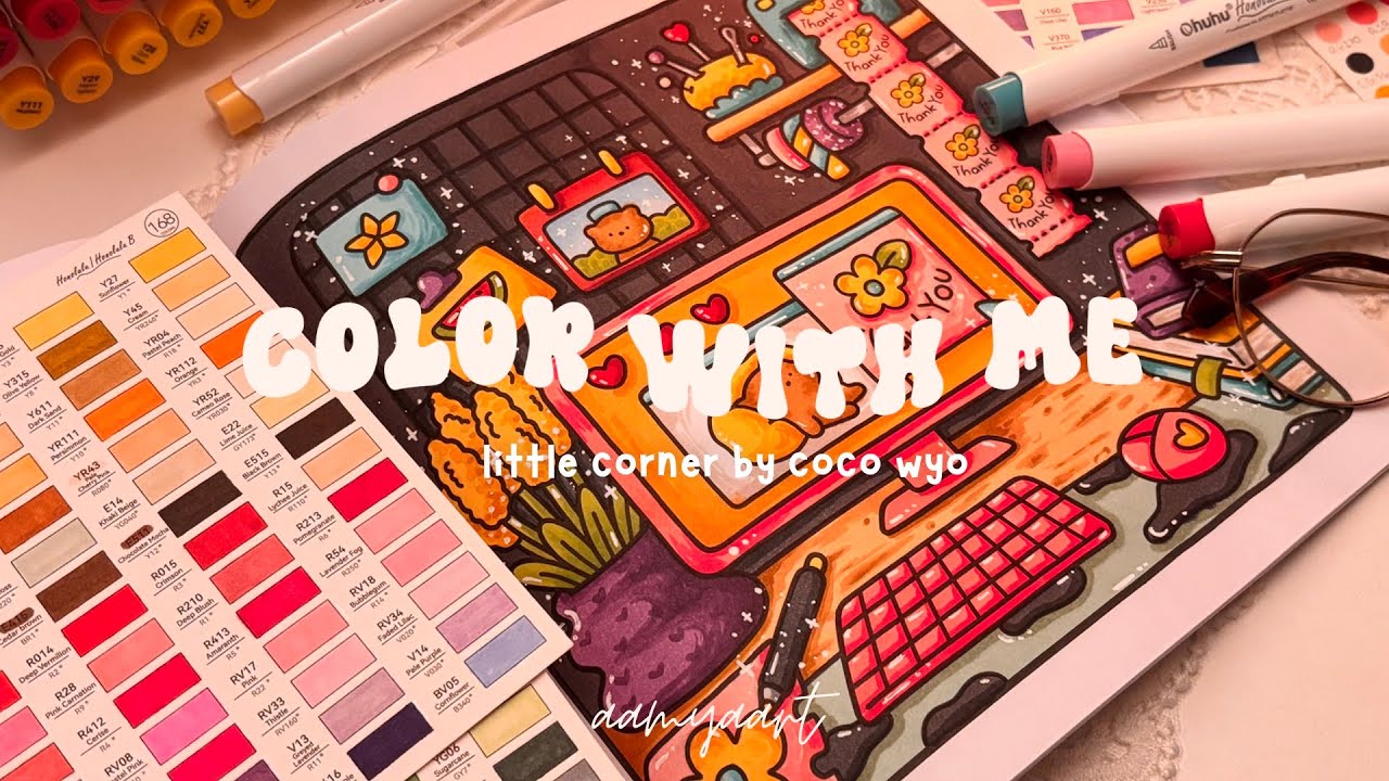 Color With Me - Little Corner Coloring Book by Coco Wyo ✨🎨 (ASMR)