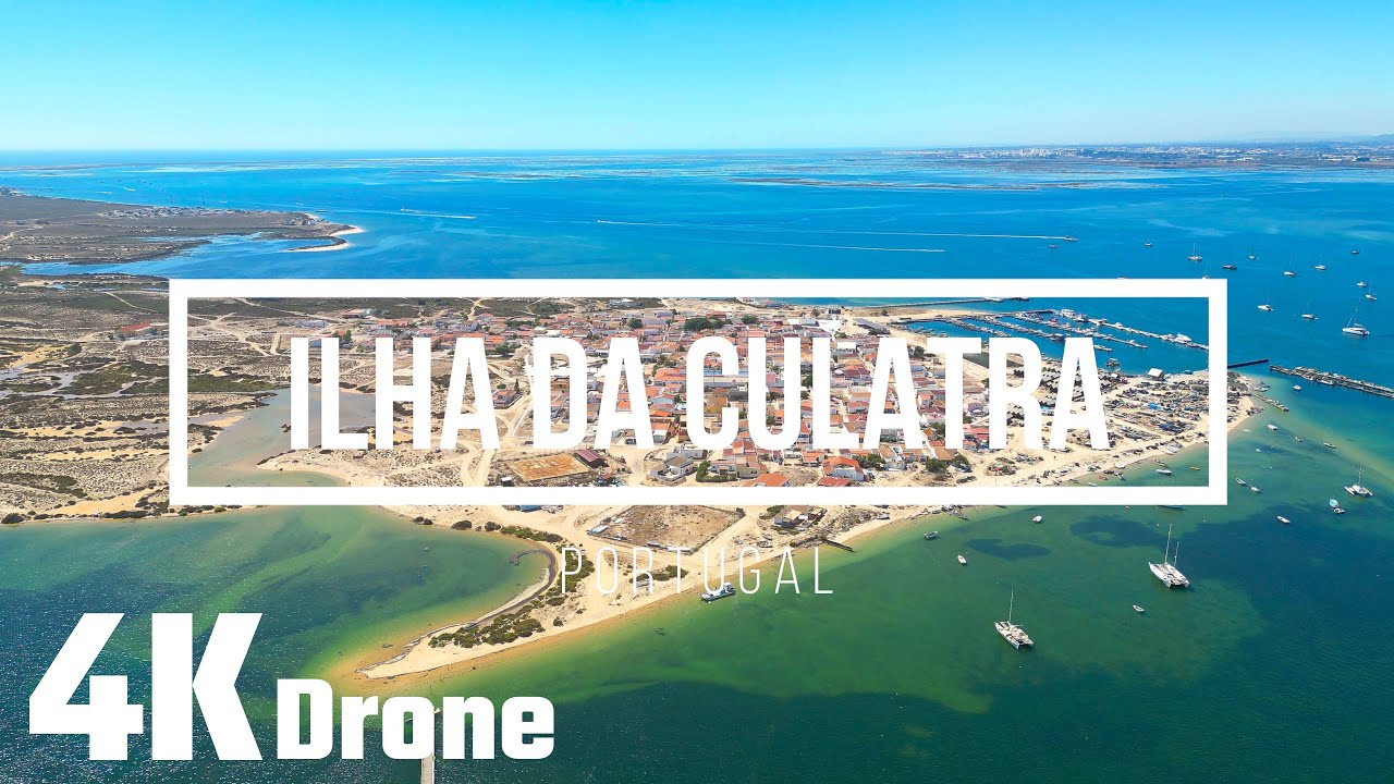 Drone Footage 4K - Flying over Ilha da Culatra, Portugal