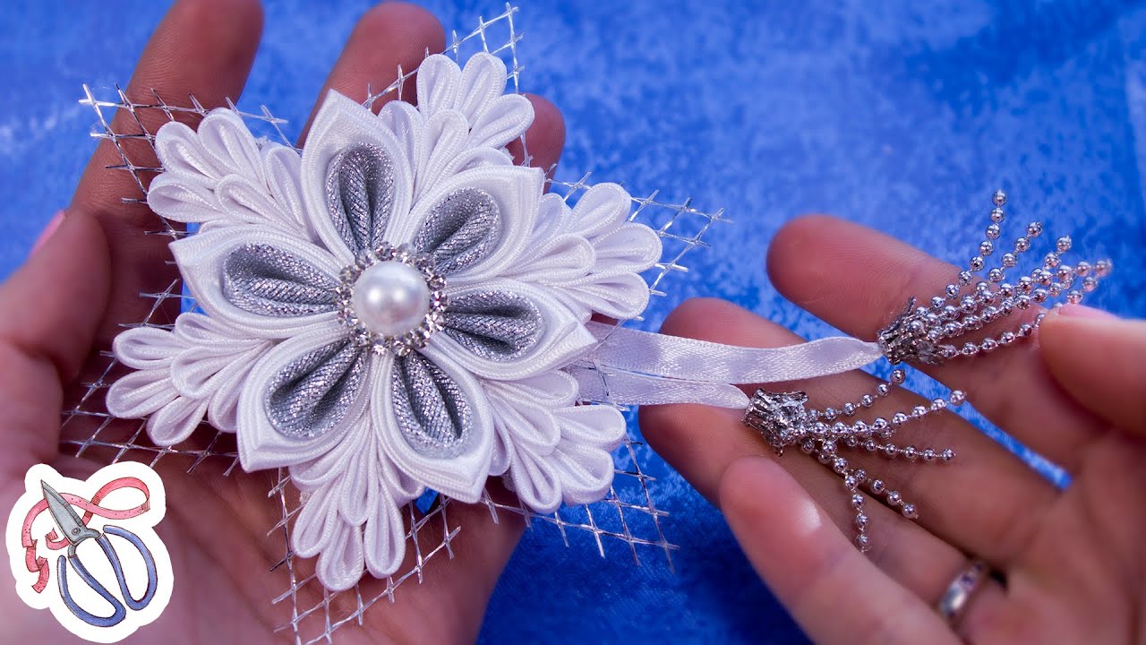 Снежинка Канзаши Мастер Класс ✄ Kulikova Anastasia