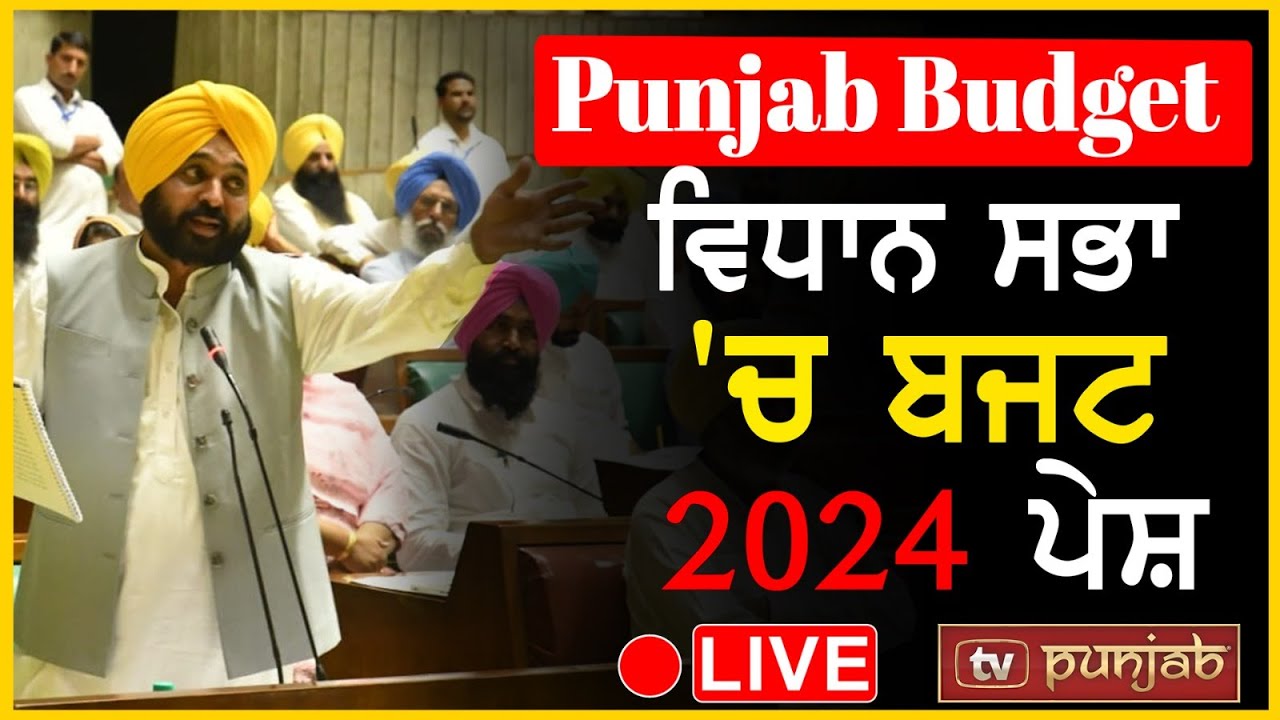 Punjab Budget Live: ਵਿਧਾਨ ਸਭਾ 'ਚ ਬਜਟ 2024 ਪੇਸ਼