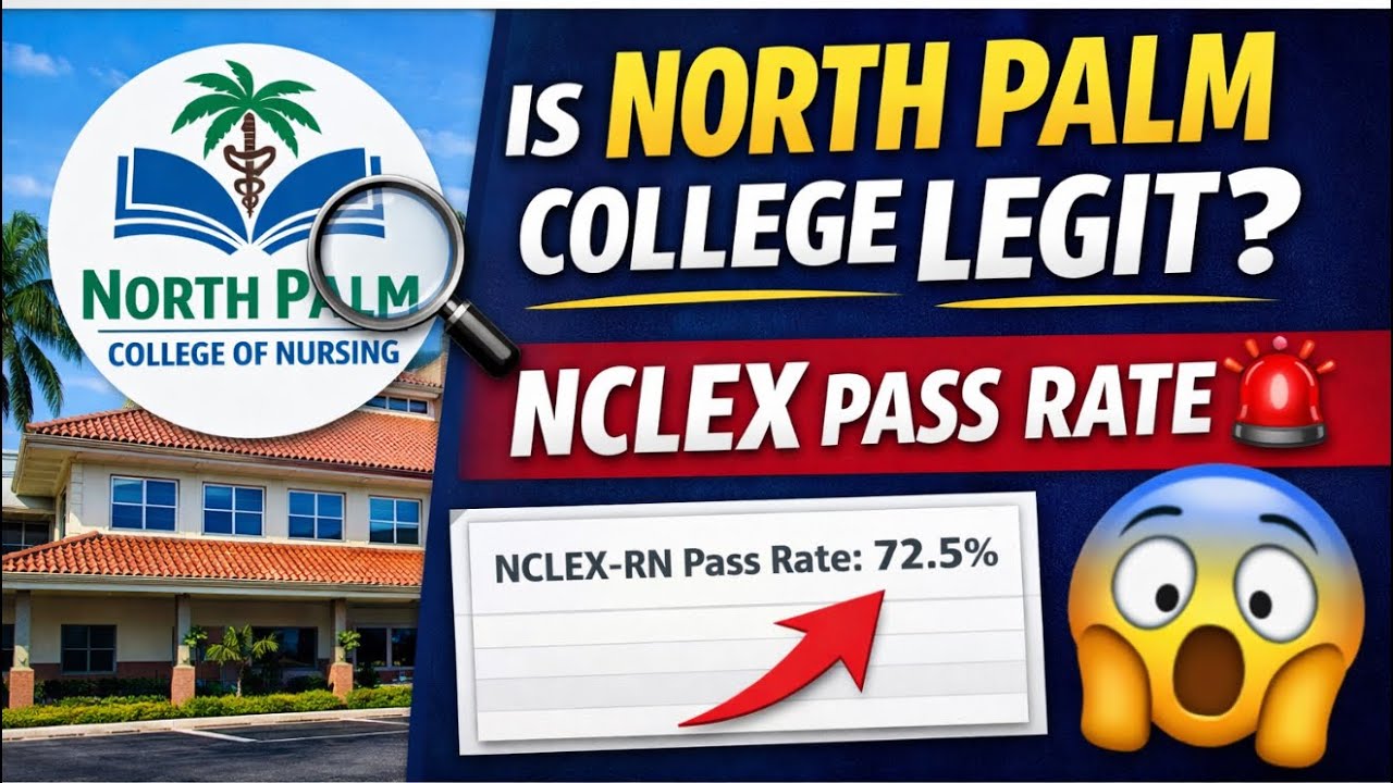 Перед поступлением в North Palm College of Nursing | Проверка процента сдачи экзамена NCLEX и акк...