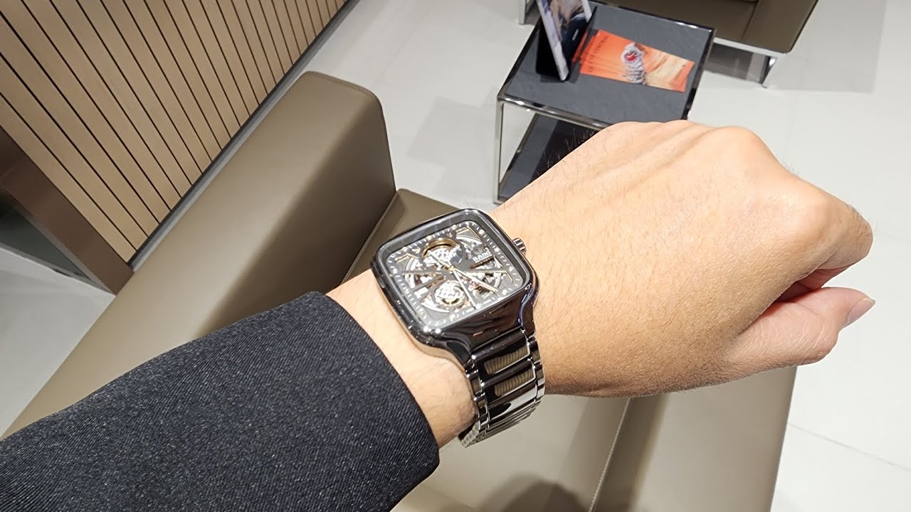 #RADO True Square Automatic Open Heart Diamonds 38 mm.#centralmegabangna