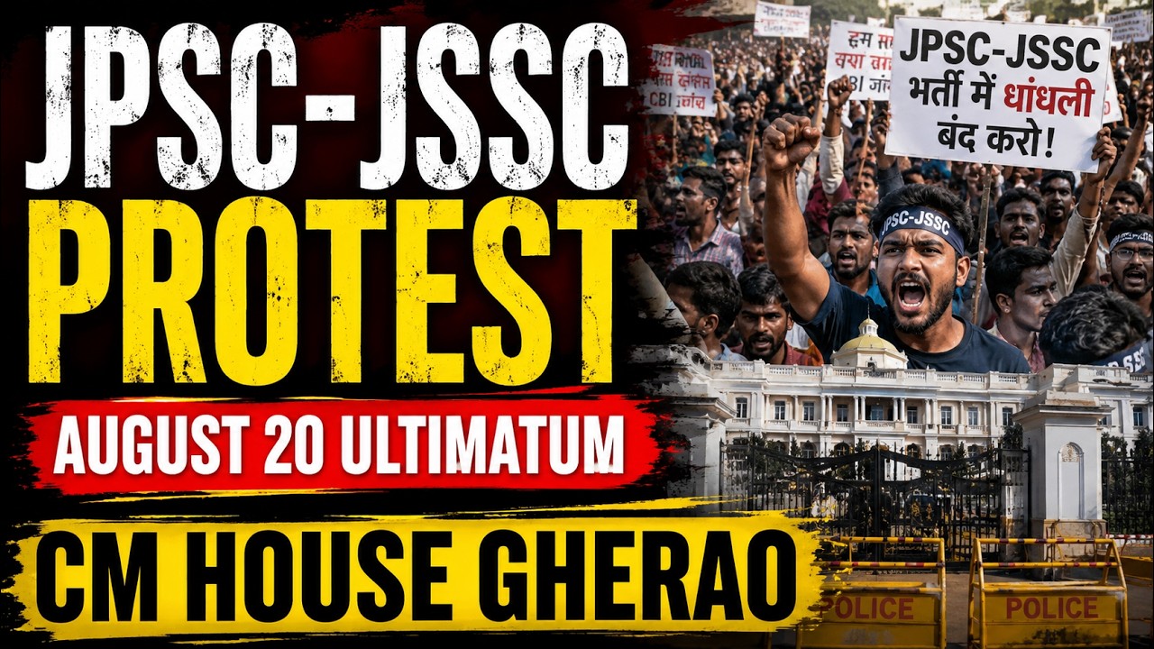 Jharkhand JPSC-JSSC Protest: Students Threaten CM Soren Residence Gherao on August 20