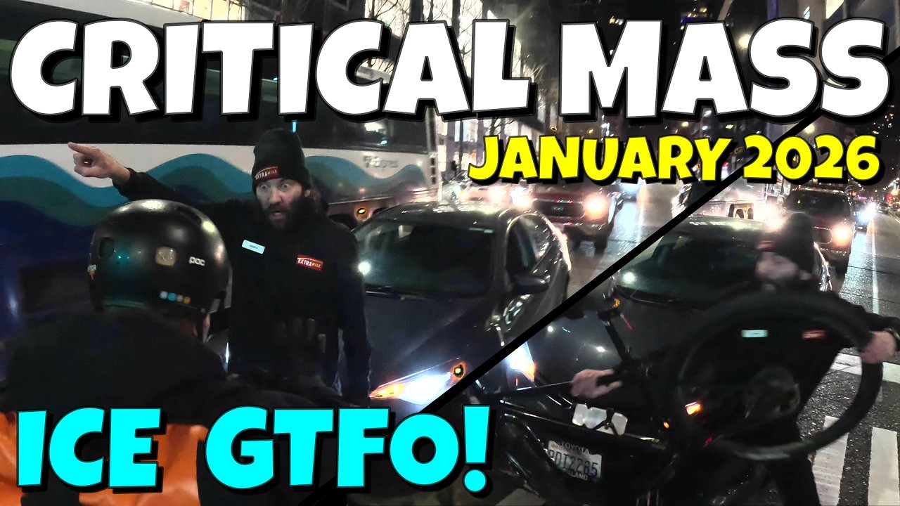 Critical Mass Seattle 🚫🧊 January 2026 🚲🚲🚲🚲