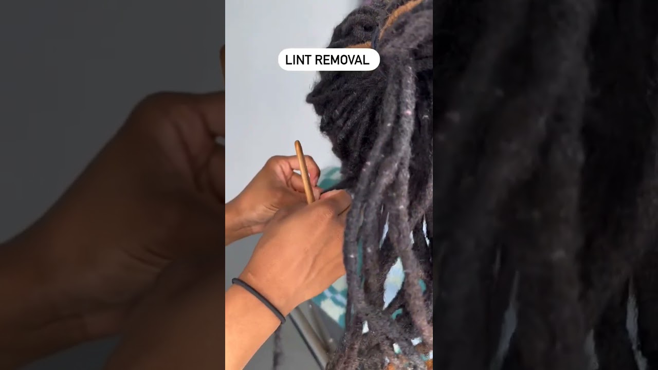 Удаление катышков Loc #locs #locjourney #locstyles #shorts