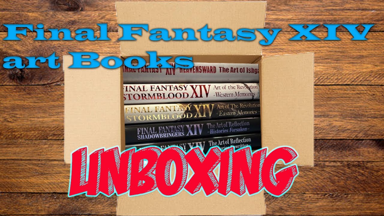 Final Fantasy XIV Art Books Unboxing