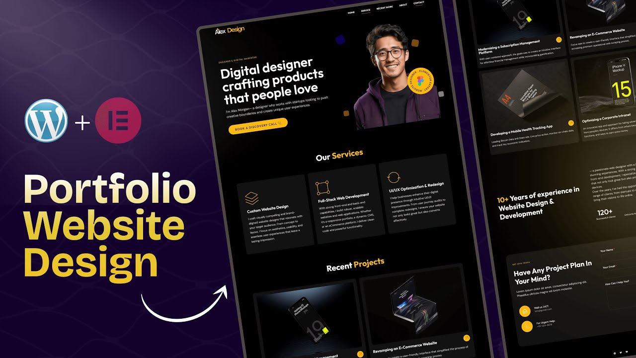 Portfolio Website Design in Elementor 🔥 Full Bangla Tutorial! - Part 7