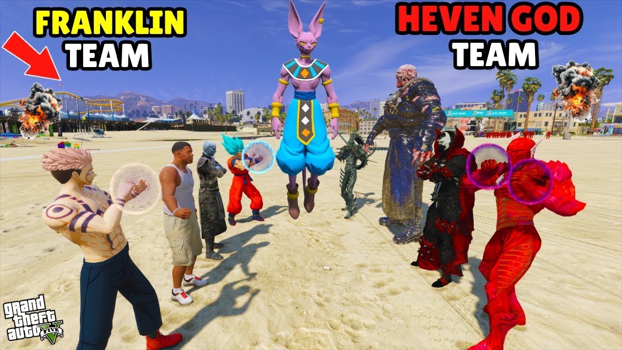 Franklin Saved HEAVEN GOku From EVIL LORD in GTA 5 | HELLvsHEAVEN | S1 | EP-11