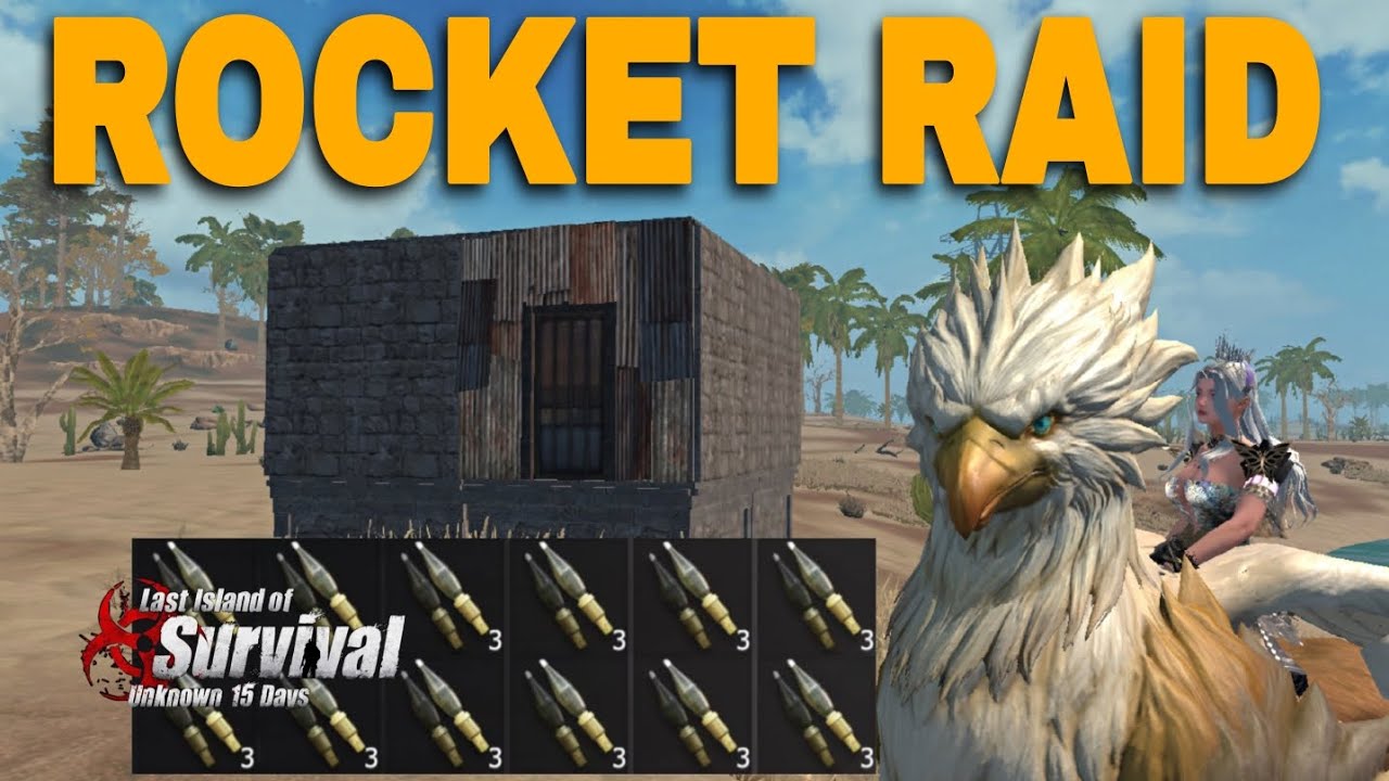 He BROUGHT all his ROCKET SHELLS - Last Island of Survival 