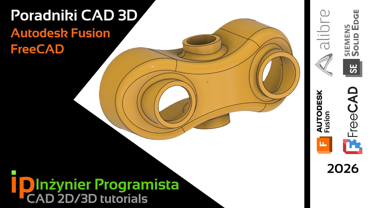 [515] Model ciekawej części w Autodesk Fusion oraz FreeCAD