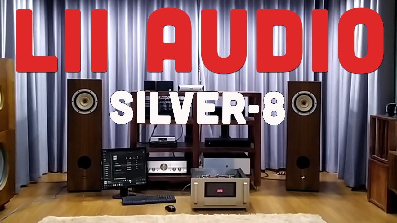 Clip test 20cm full range speaker Lii Audio Silver-8 in a MLTL column