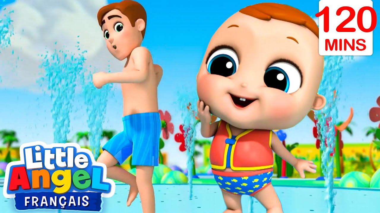 Bébé au Parc Aquatique pour Enfants | Comptines avec Bébé Louis | Little Angel Français