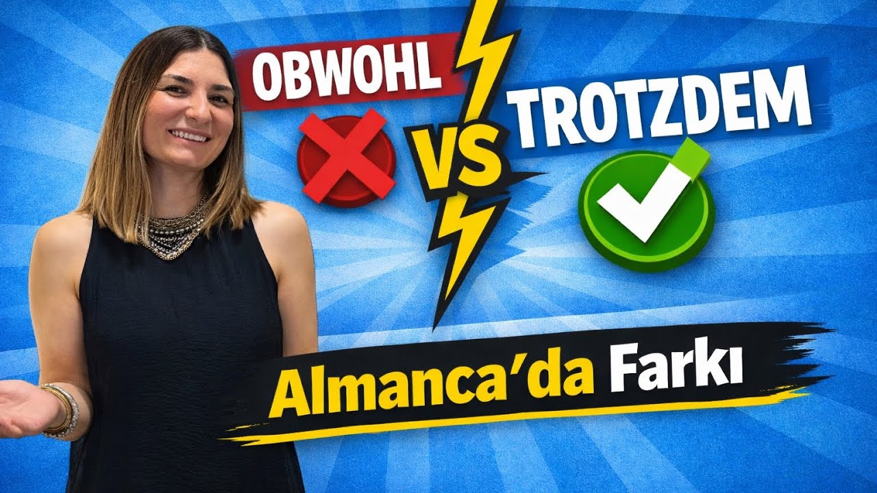 Obwohl ve Trotzdem Arasındaki Fark | Almanca Kolay Anlatım