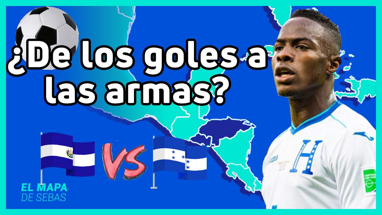 La Guerra del FÚTBOL⚽️ [Guerra de las 100 horas] en 8 minutos 🇭🇳🆚🇸🇻 - El Mapa de Sebas