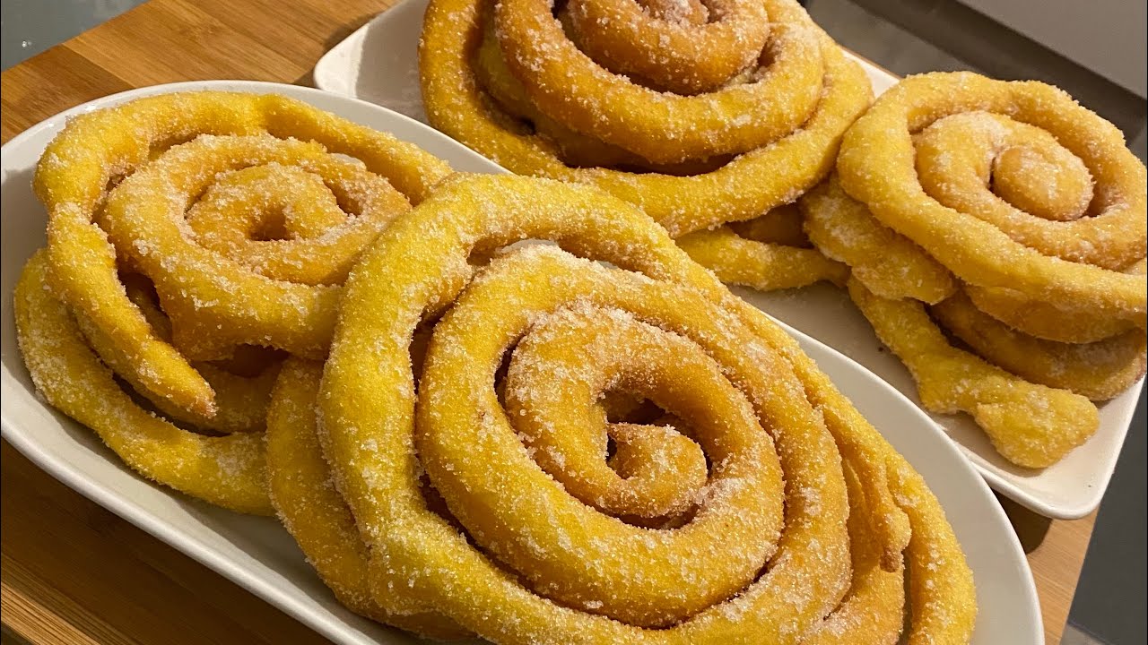 ZEPPOLE A SPIRALE - ZIPPULAS - FRITTURA ARABA - DOLCI DI CARNEVALE