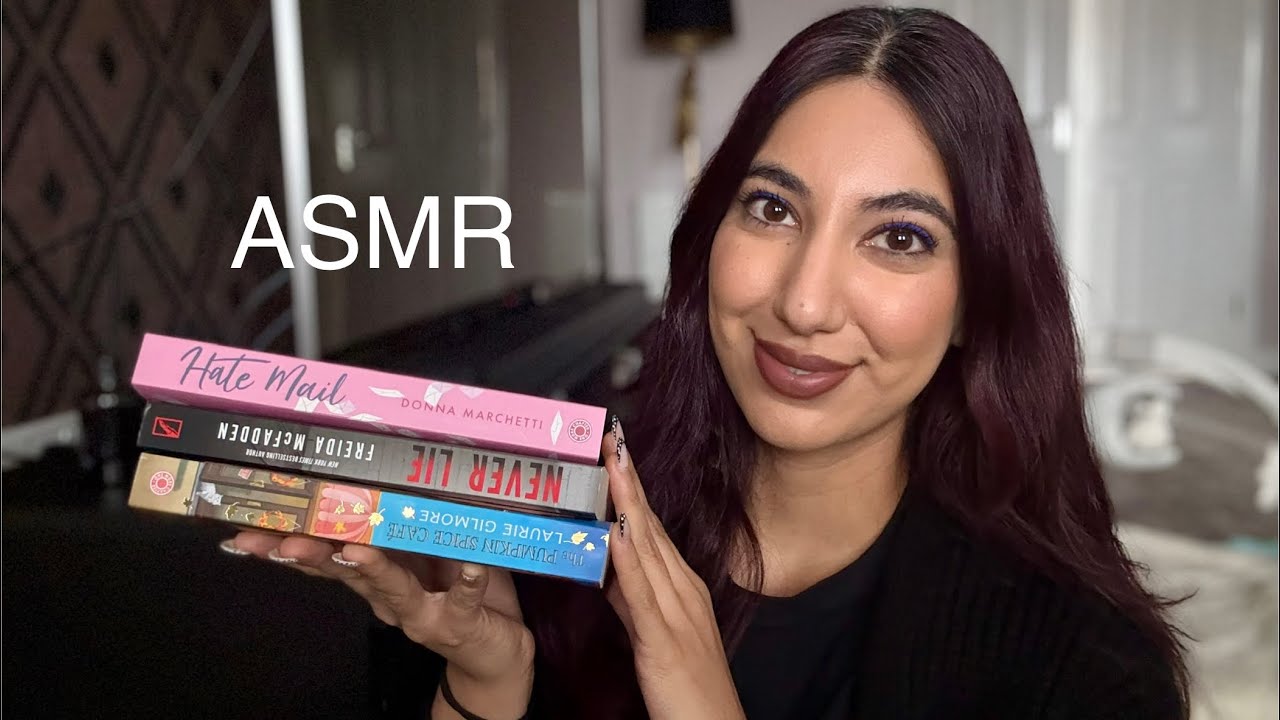 ASMR Relaxing Book Triggers on My TBR | Soft Whispers 📚 