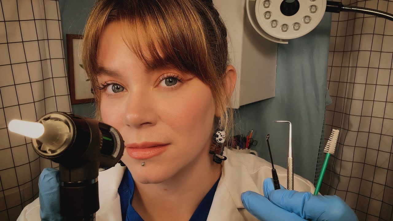 ASMR Your Ears are Clogged! | Ear Exam, Ear Cleaning, Hearing Tests (No Mic Scratching)