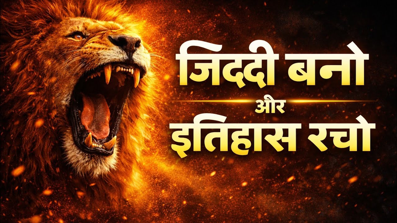 जिद्दी बन और इतिहास रच। High power Hindi motivational video for success, money in life! Skymotivet 