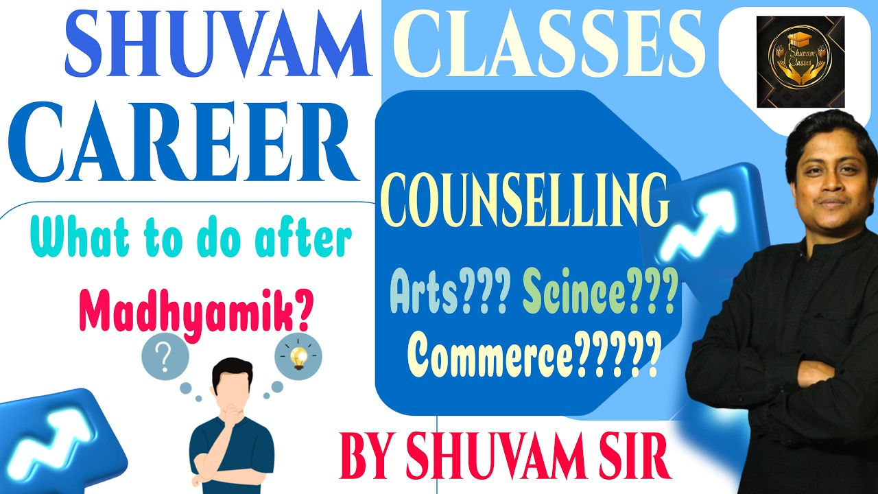 Career After Madhyamik: Arts, Commerce, Science Streams | Subject Combos + Top Jobs |Shuvam Classes