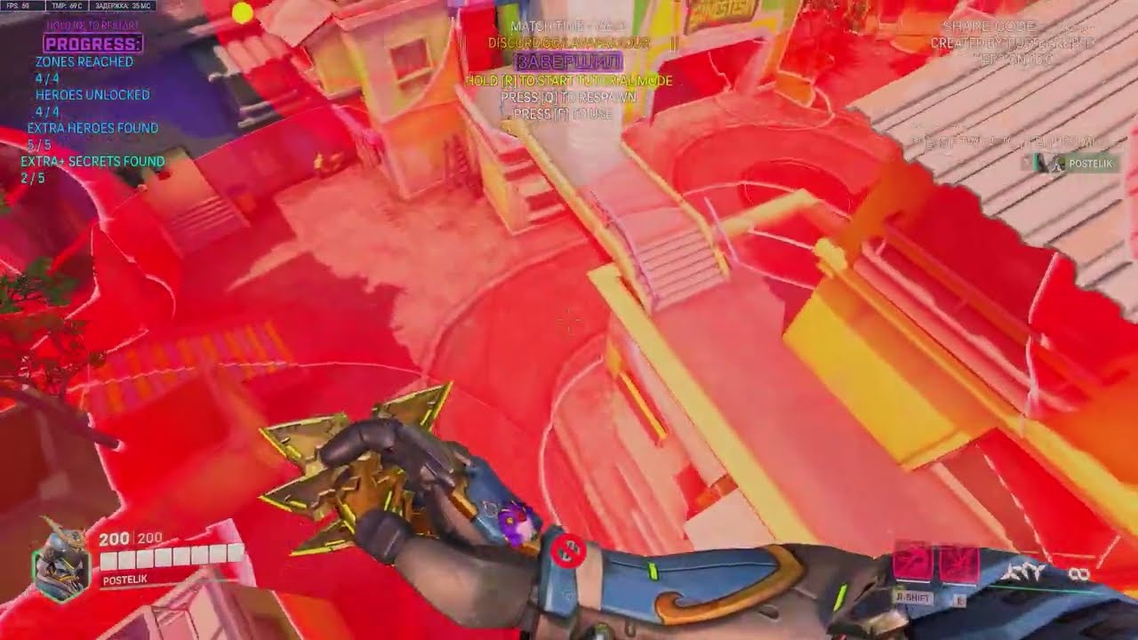 Paraiso Lava Parkour by Postelik Walkthrough + All Secrets (71G34)