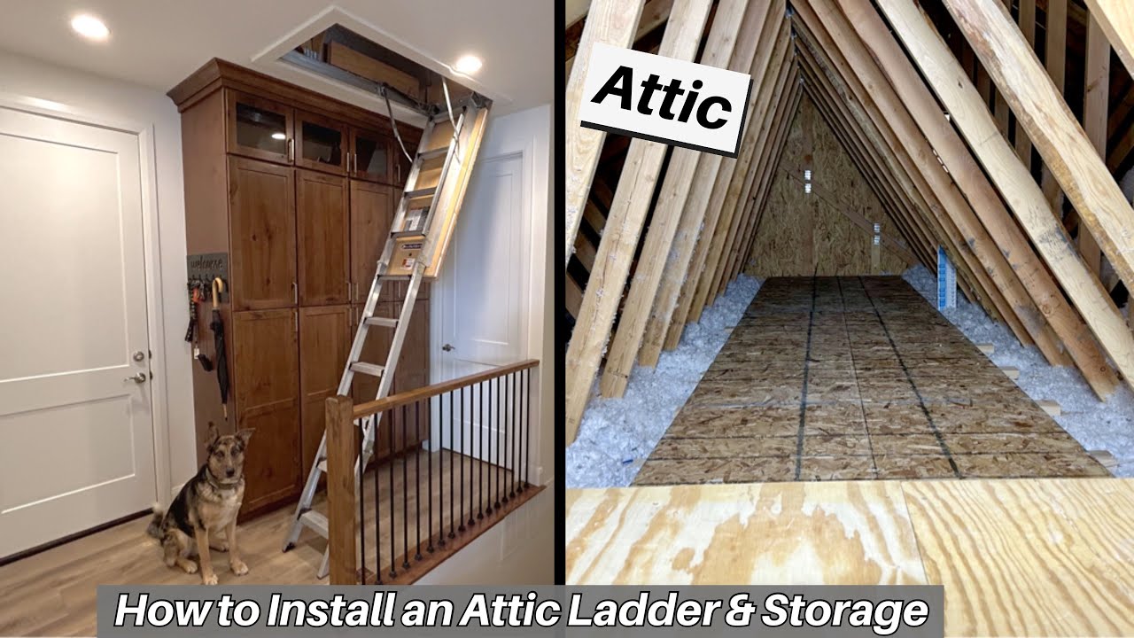 How to Install an Attic Ladder and Flooring for Storage