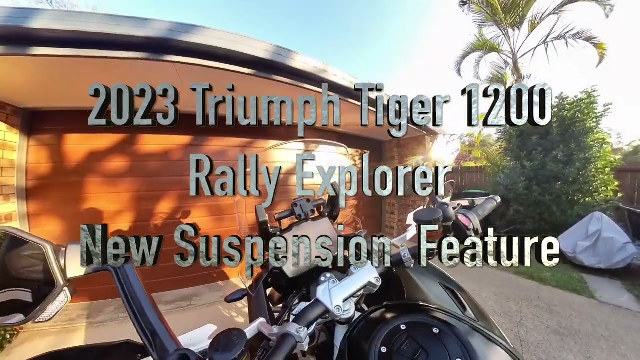 2022/3 Triumph Tiger Rally Explorer - New Suspension Upgrade /Feature
