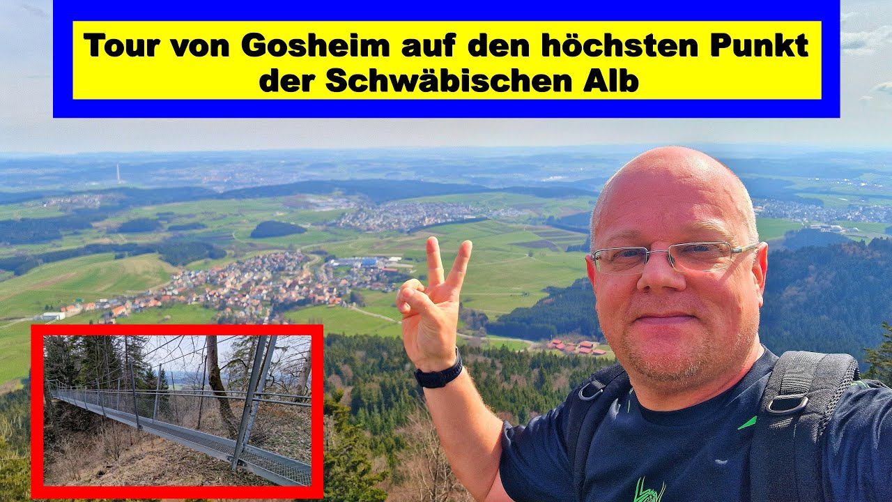 Rund um Gosheim: Auf den Lembergturm (1.015 m Höhe) und zur Hängebrücke Oberhohenberg  🗼👀