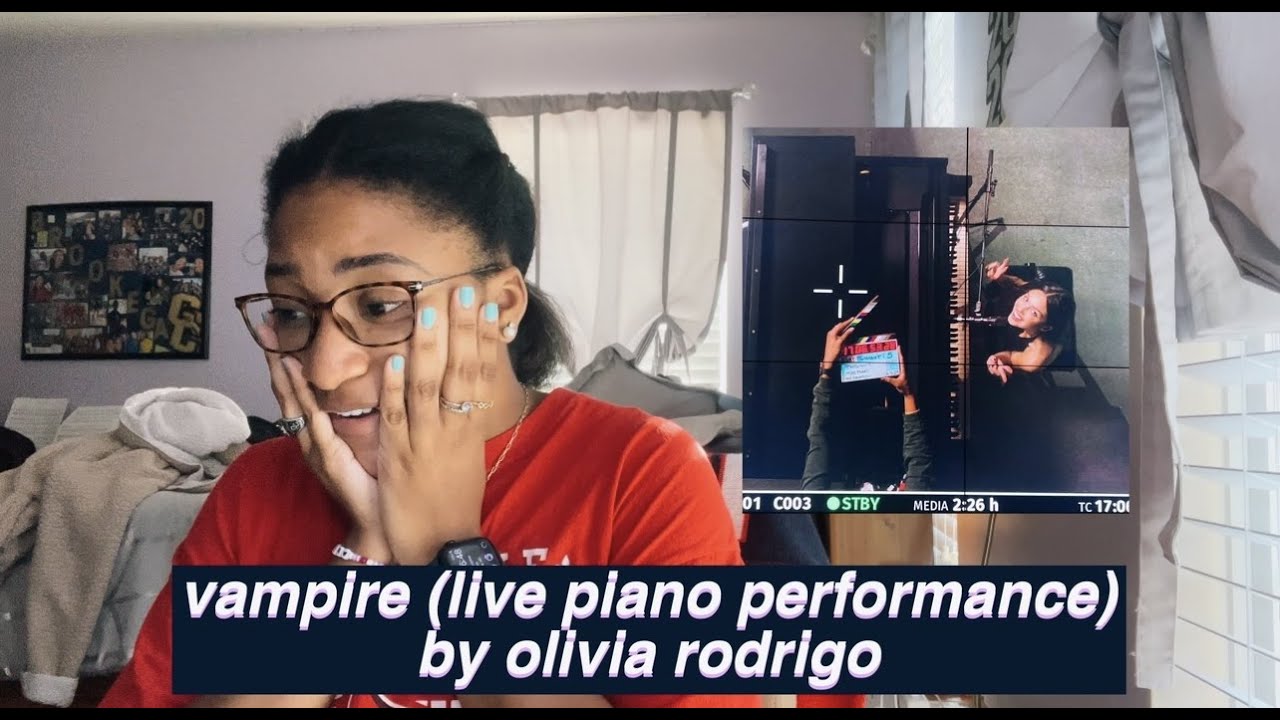 Reacting to “vampire” (live piano performance) | Olivia Rodrigo