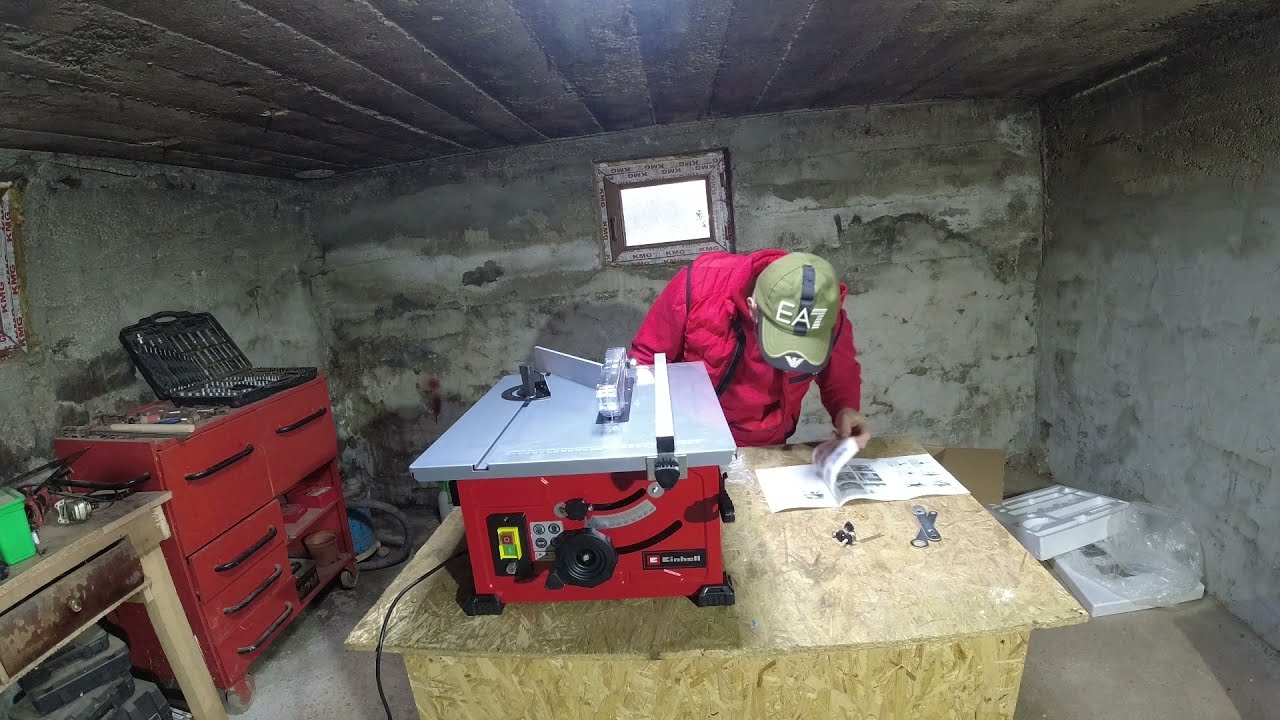 Einhell Table Saw TC-TS 210 900 W - Unboxing Assembly  Test Cuts