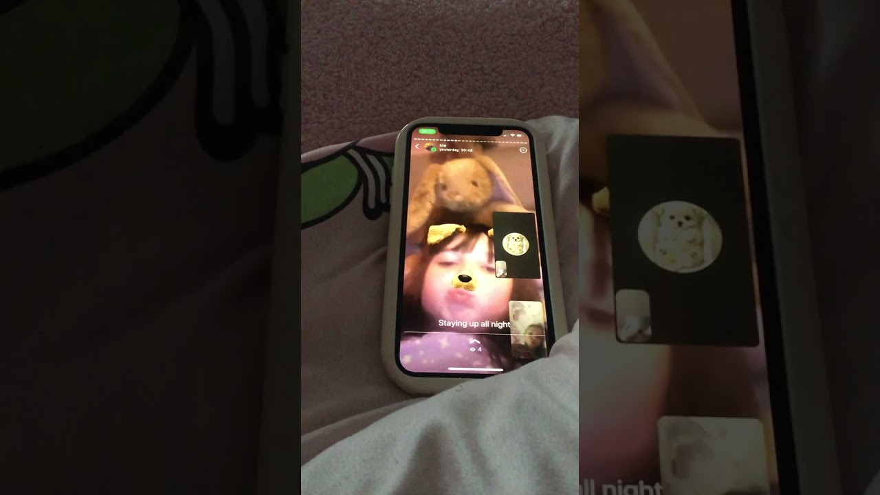 Showing my WhatsApp story while on call