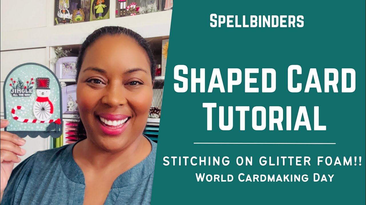TUTORIAL | Let's Make a Shaped Card w/ Stitching! #cardmaking #papercraft