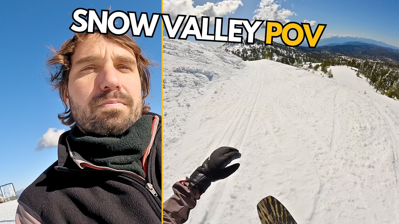 GoPro RAW POV Snowboarding at Snow Valley in Big Bear, CA (3/8/2024) - 4k60, 8:7 Aspect Ratio!