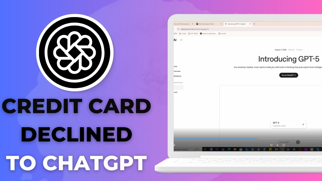 How To Fix If ChatGPT Plus Credit Card Has Been Declined (Working 2025)