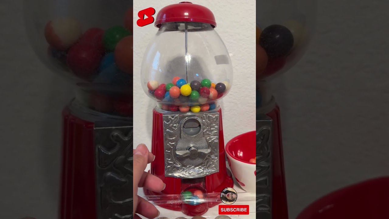 🔴 So Satisfying Red Gumball Fun 😍😄🎭✨#shorts #satisfying #fun