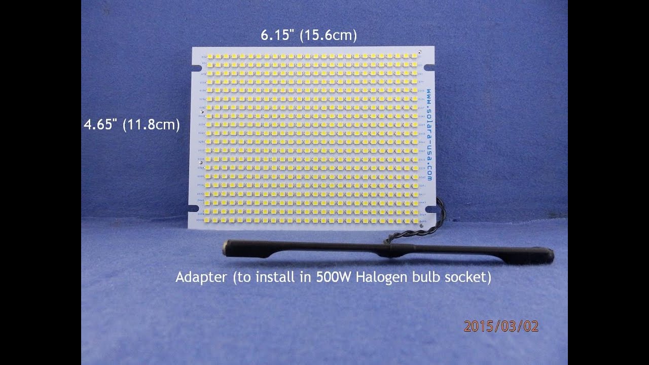 277Vac 60Hz 4000-Lumen 19-Watt LED Panel for 500W Halogen shop light & flood light fixtures
