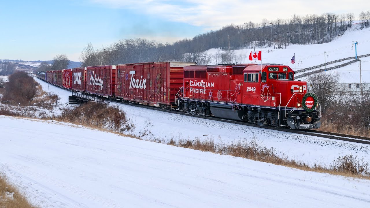 CPKC Holiday Train Camrose to Ponoka, Alberta - Wetaskiwin and Leduc Subs 